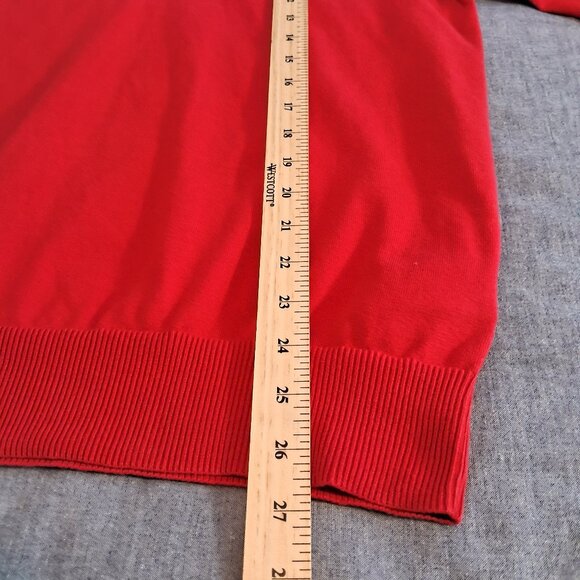 Peak Performance Red V-neck Casual Women Sweater - Picture 9 of 11